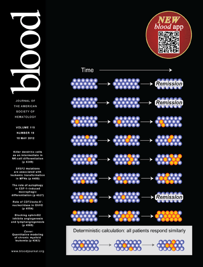 May 2012
   Blood journal cover